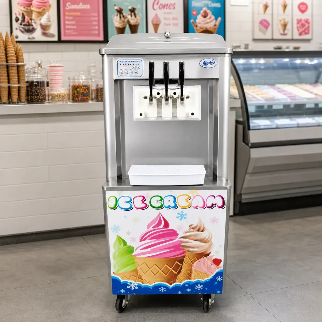 Máquina de Helados Soft De Pedestal 2 Sabores Iboia_resultado.webp