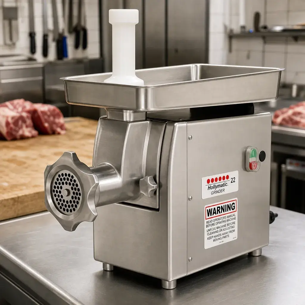 Molino De Carne Industrial Modelo 22 De Acero Inoxidable 1.5Hp Hollymatic_resultado.webp
