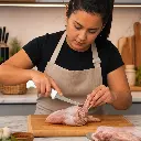 Cuchillo deshuesador - Uso real deshuesando carne_resultado.webp