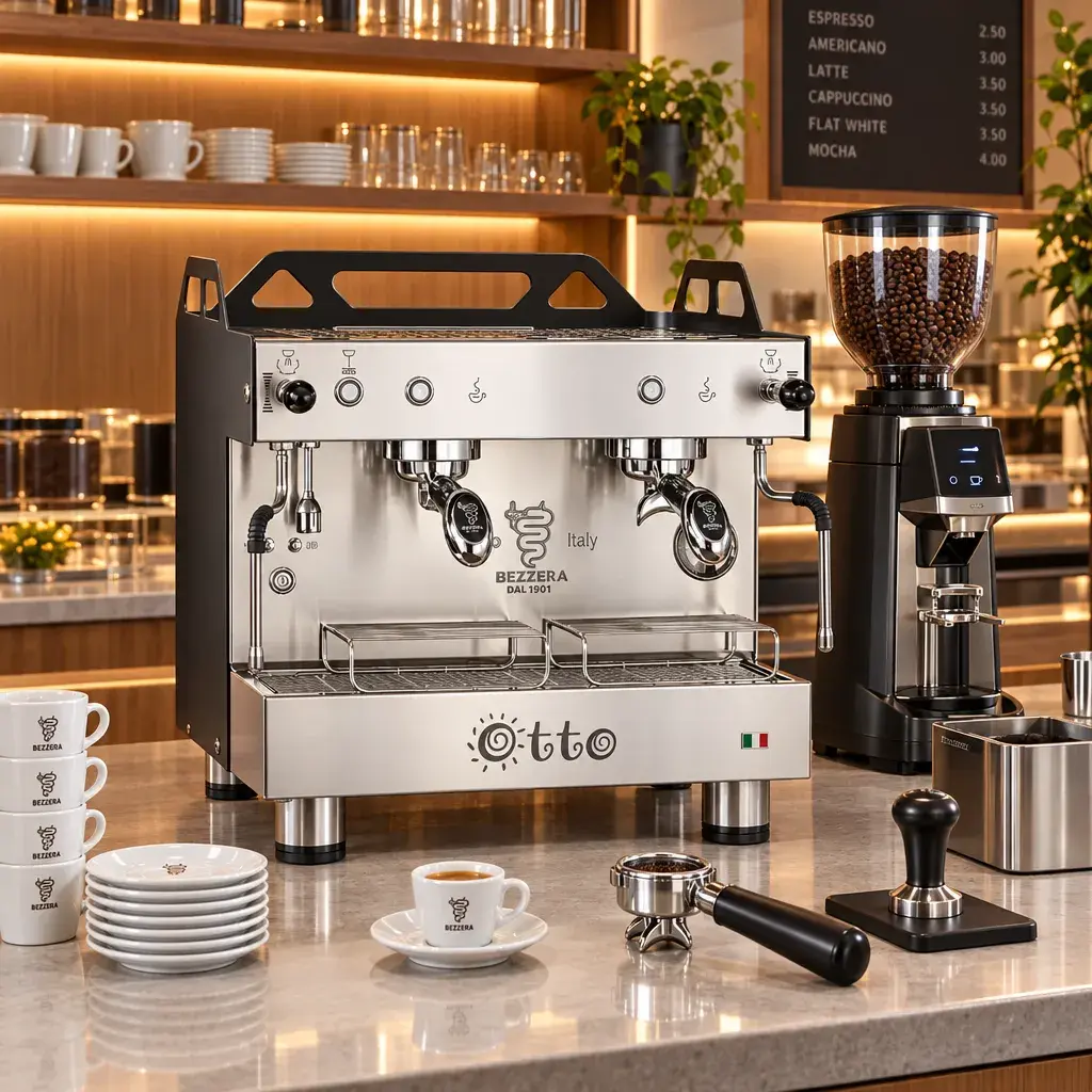 Máquina De Café Espresso Otto Black En Acero Inoxidable 2 Grupos 110V Bezzera (1)_resultado.webp