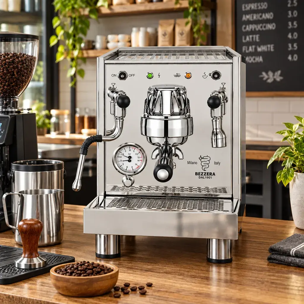 Máquina De Café Espresso Profesional En Acero Inoxidable 1 Grupo 110V Bezzera_resultado.webp