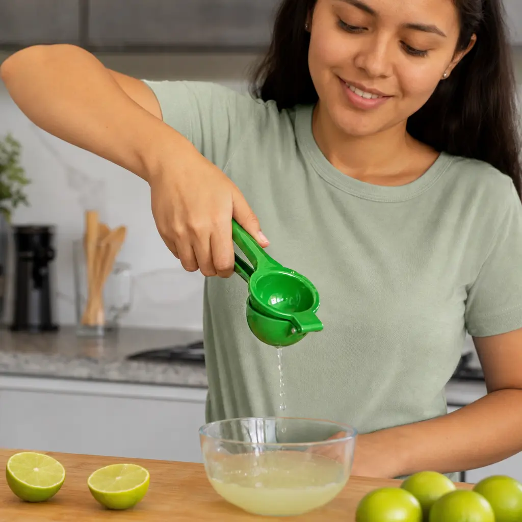 Exprimidor De Limon Verde De Aluminio 20 Cm Imusa - Opción 2 Uso Sin Empaque v3.webp