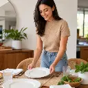Plato Llano Valencia 19 cm - Uso beneficio mujer latina.webp