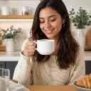 Taza Apilable Valencia 184 cc - Uso beneficio mujer latina.webp