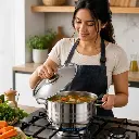 Olla con tapa acero inoxidable HDA Gastro - Uso beneficio mujer latina.webp