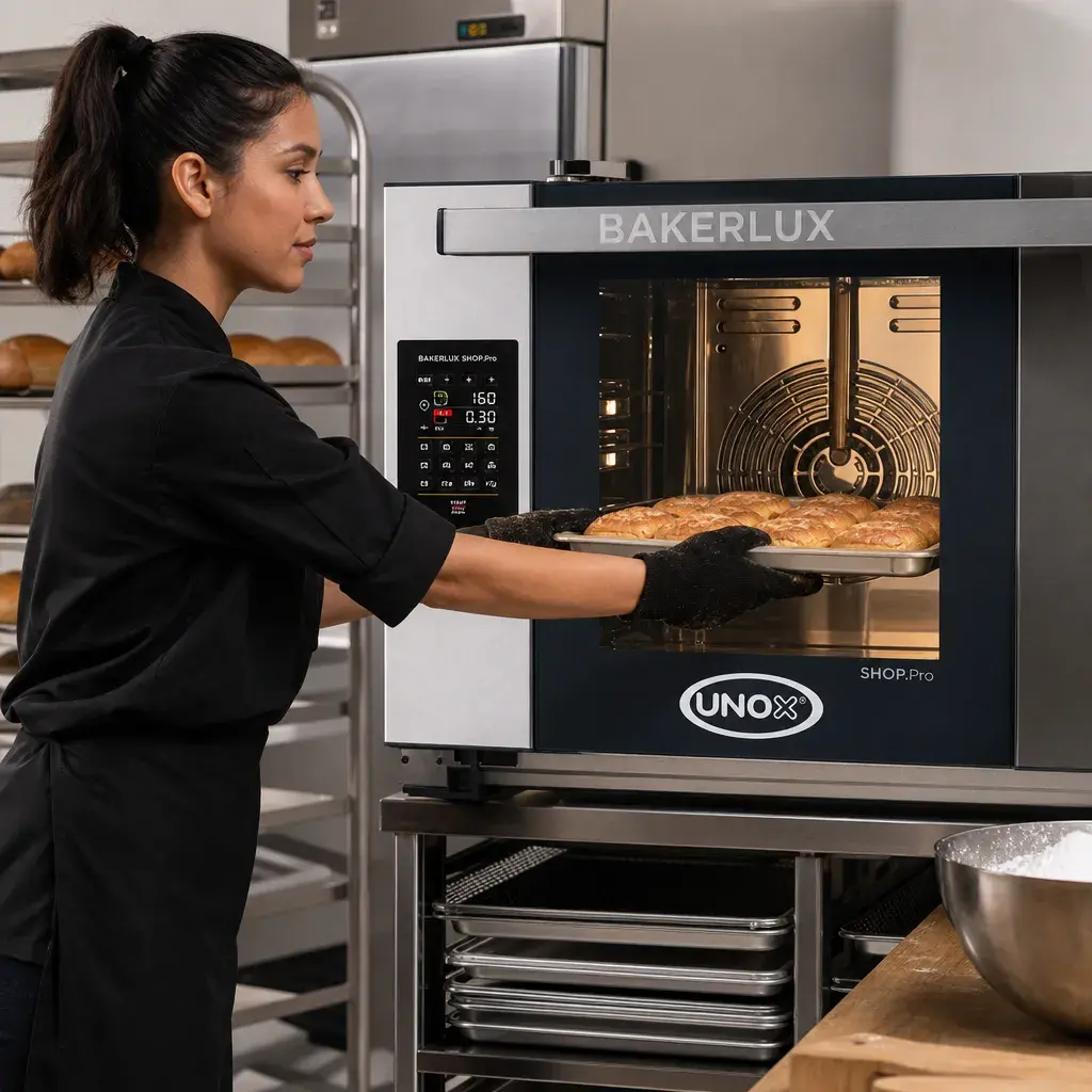 HORNO ARIANNA GO DE CONVECCIÓN ELÉCTRICO ACERO INOXIDABLE 60x66.9x50.2CM 4 BANDEJAS UNOX 2_resultado.webp