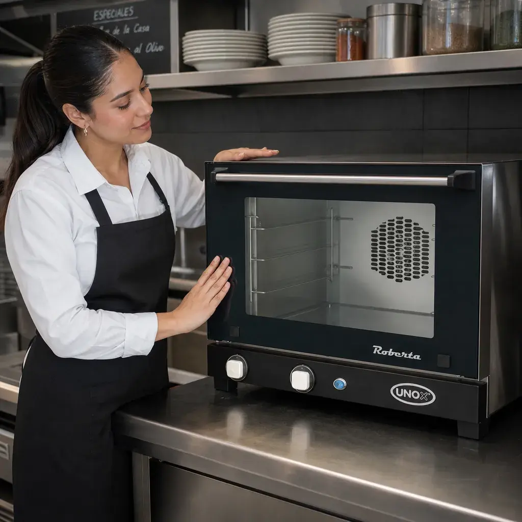 Horno Roberta De Convección Eléctrica Acero Inoxidable 48X56.5X43Cm 3 Bandejas Unox (1)_resultado.webp