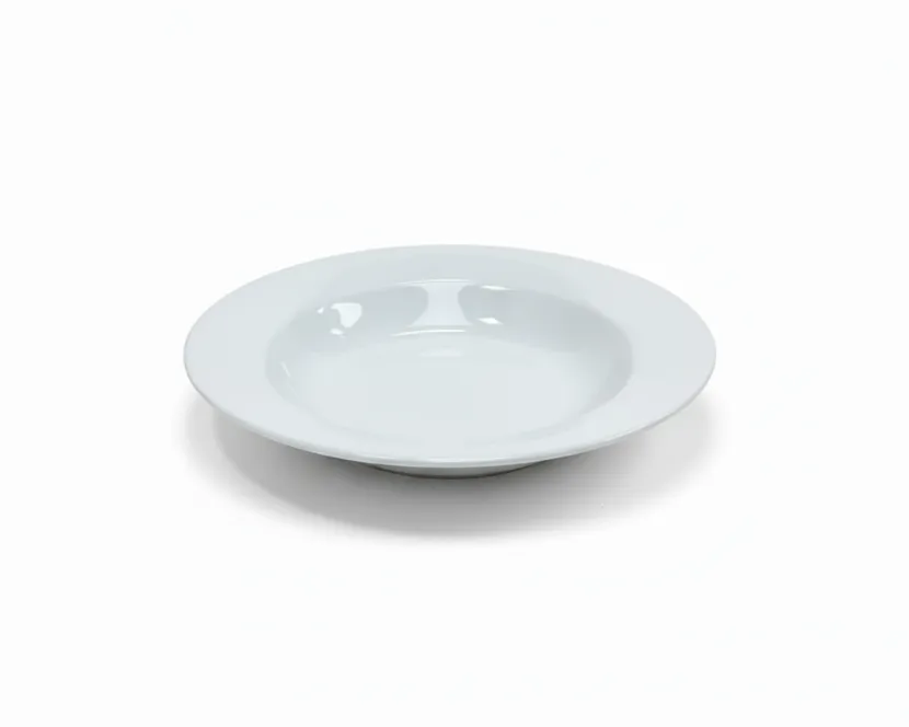 Plato Hondo Redondo De Porcelana 340 ML 23 Cm Corona
