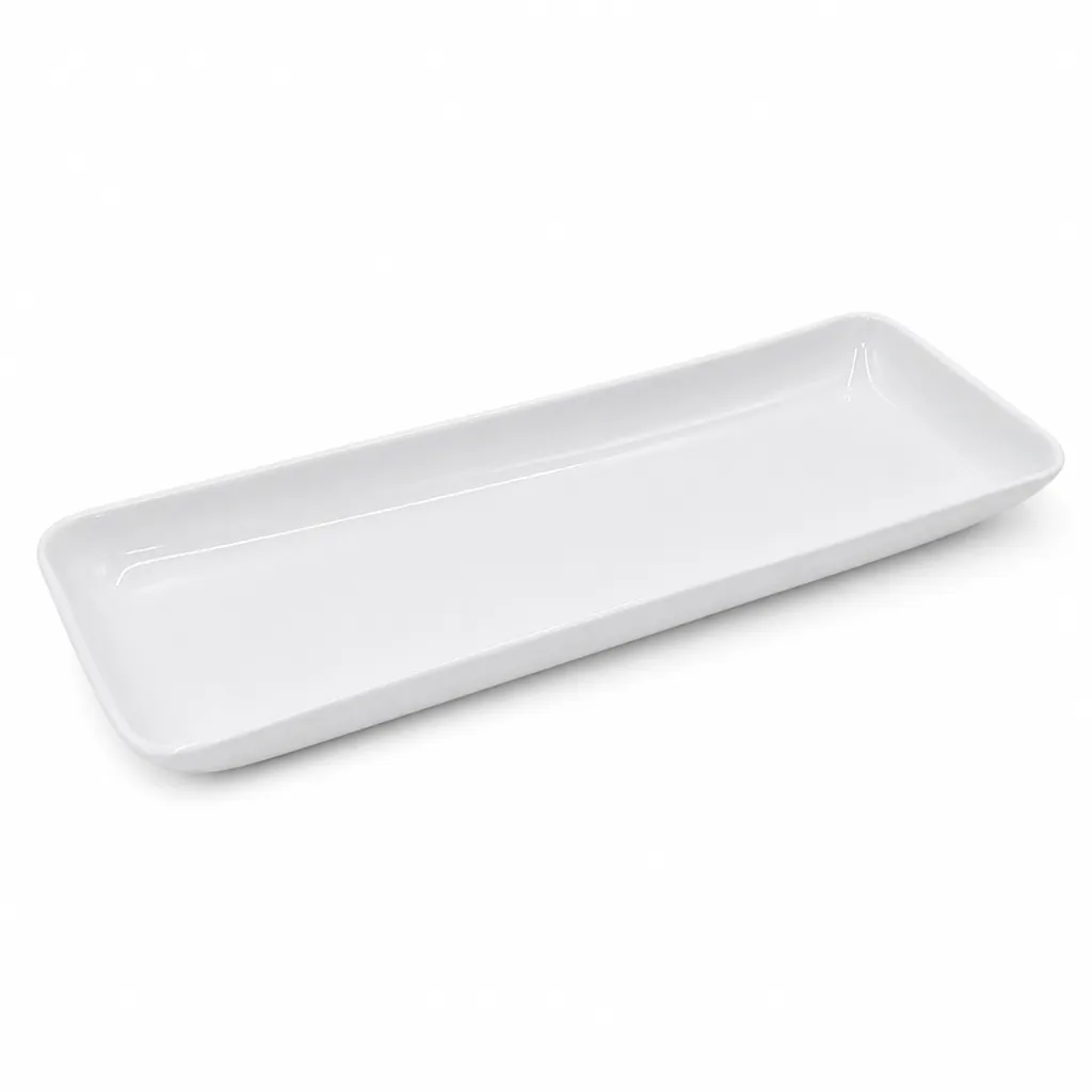 Bandeja Rectangular De Cerámica 36x13 Cm Corona