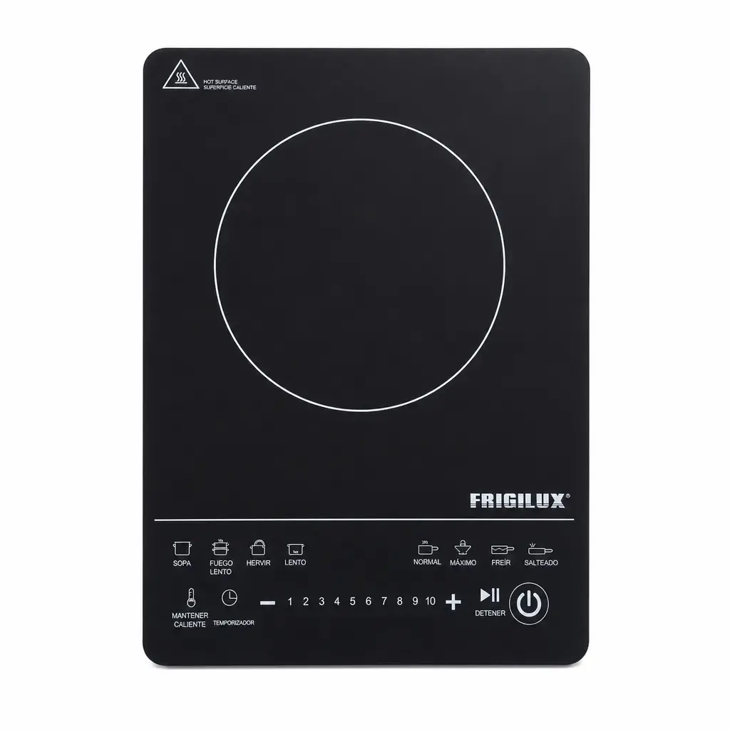 Cocina Eléctrica De 1 Hornilla De Vitrocerámica 29,6x38x4,19Cm Frigilux