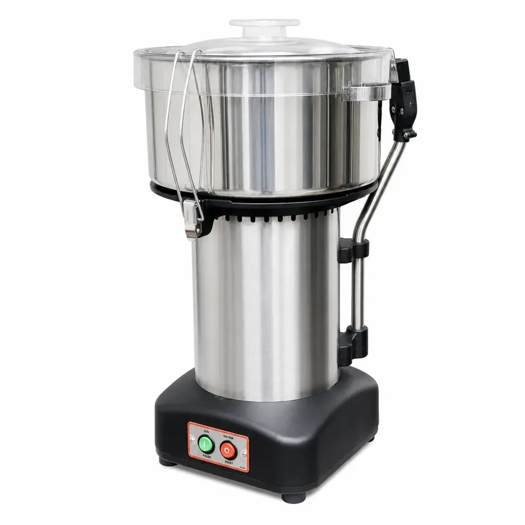 Cutter Con Brazo Agitador De Acero Inoxidable 52x33x33Cm 8L Senzani