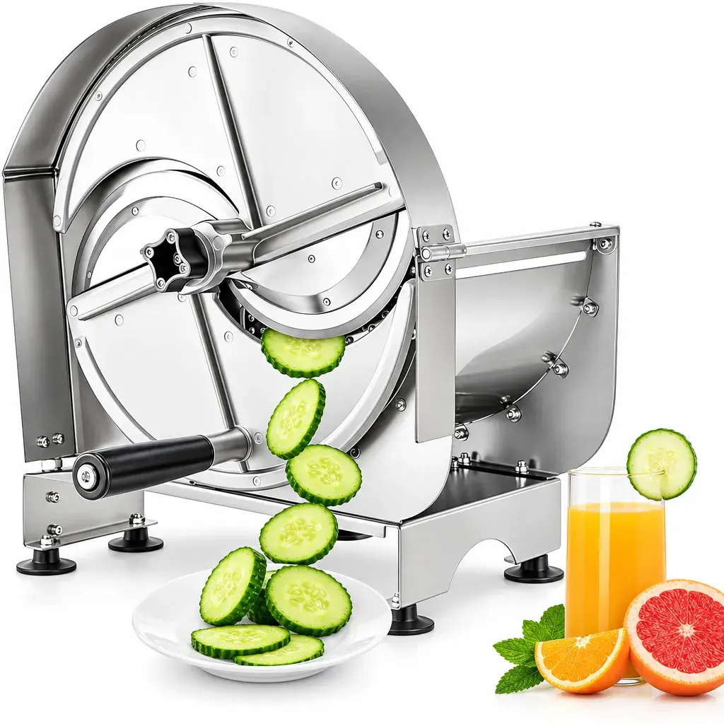 Rebanador Eléctrico De Vegetales En Acero Inoxidable 32x35x42Cm 40W Imarca