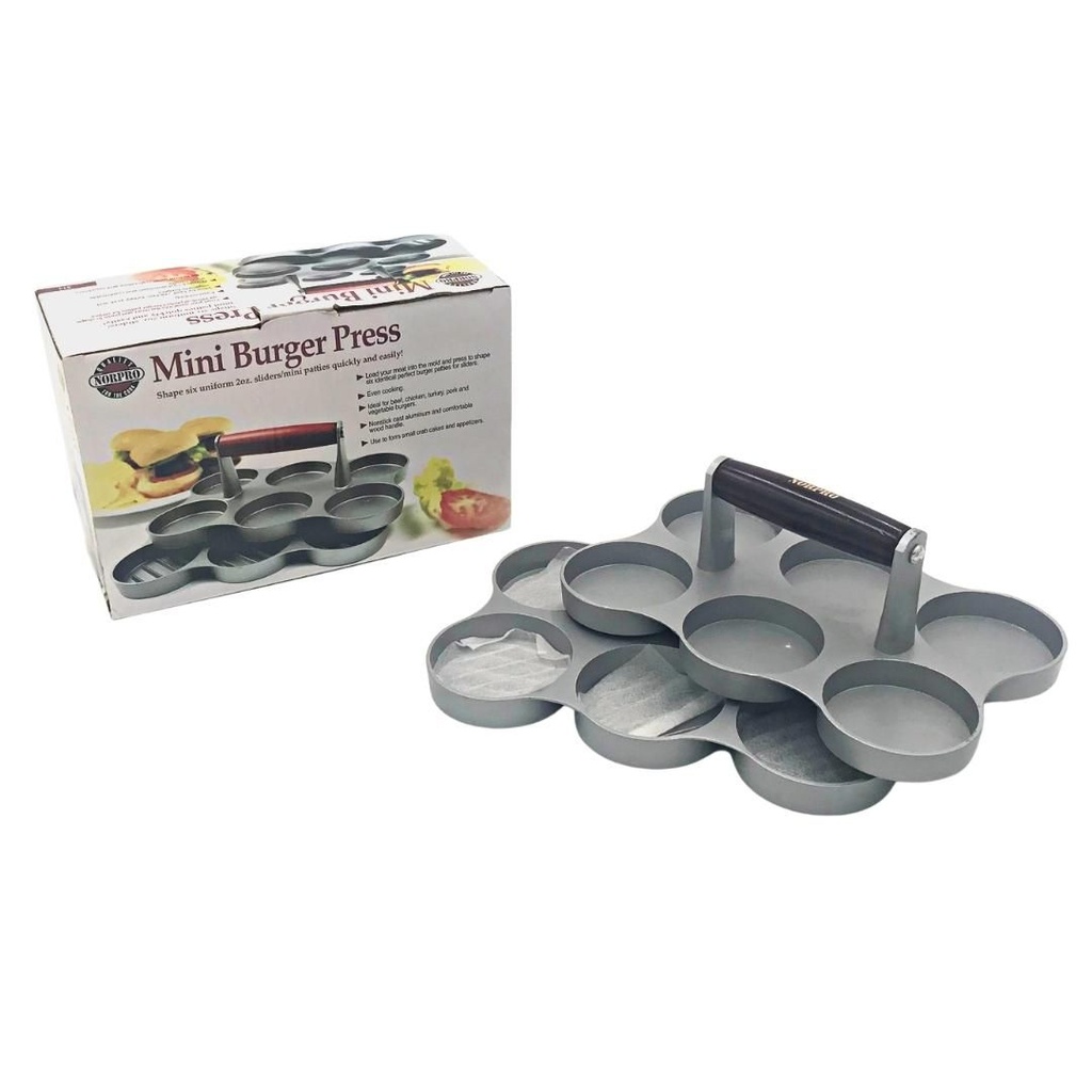 Formadora De Mini Hamburguesas De Aluminio Fundido 6,5Cm  Norpro