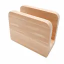 Servilletero Punta Redonda De Madera 12.9X13.7X6.8Cm Incor
