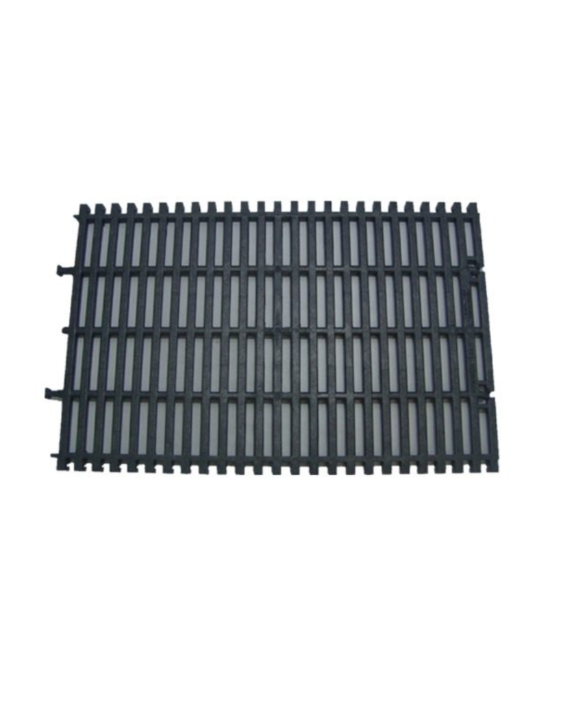 Piso De Rejilla Negro De Plástico 65x100Cm Uniplast