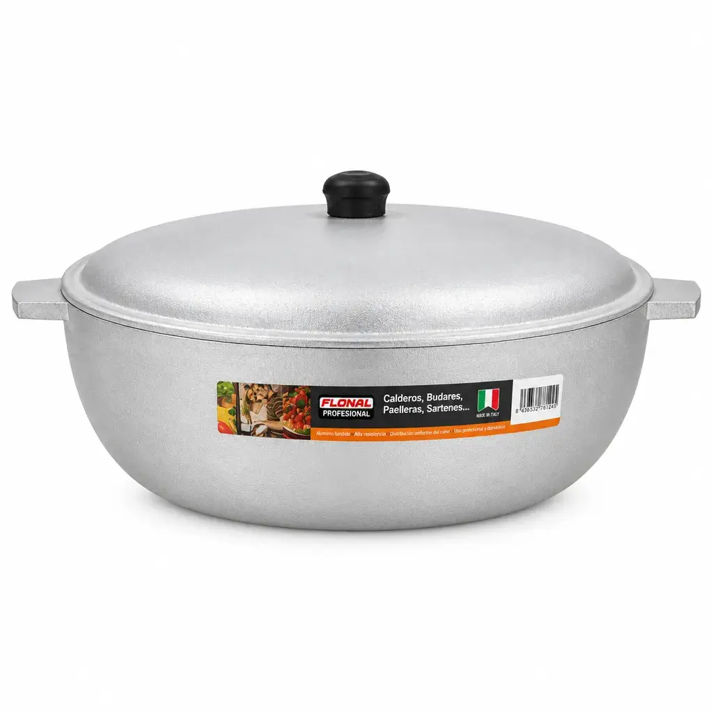 Caldero Con Tapa De Aluminio 44Cm Flonal