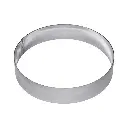 Aros Lisos Para Pan De Hamburguesas De Acero Inoxidable 12x3Cm 