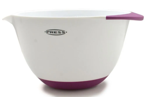 Bowl Mezclador De Plástico Con Asa Y Base Antirresbalante De 1,5 L Press