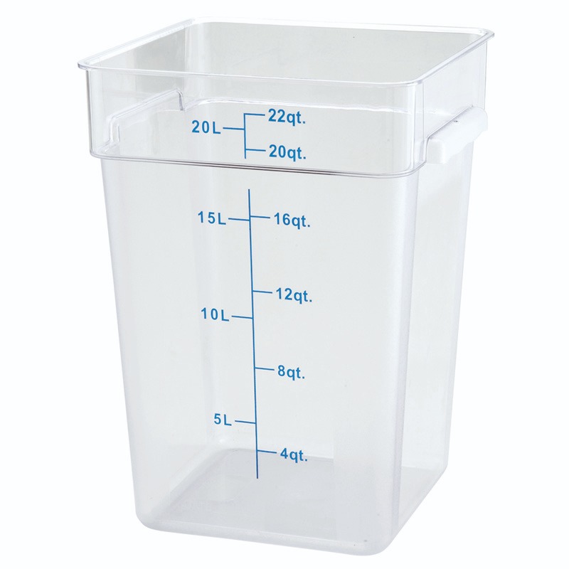 Contenedor Almacenamiento De Palstico 22 Qt Winco