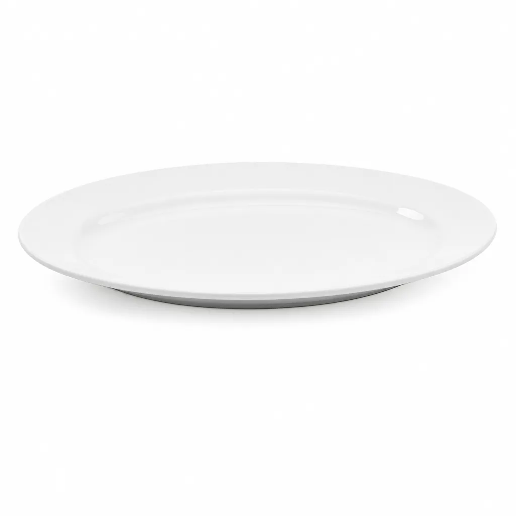 Plato Llano Ovalado De Ceramica 35 Cm Di Vitto