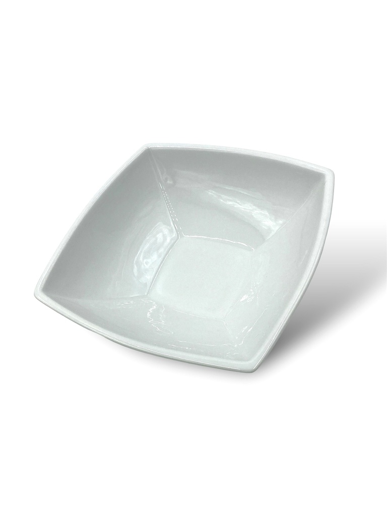 BOWL CUANDRADO GRANDE DE CERAMICA 22X22X10 CM DI VITTO