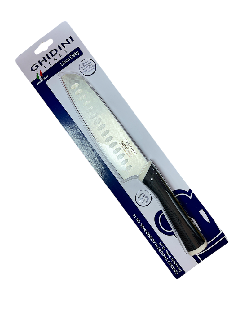 Cuchillo Santoku De Acero Inoxidable 18 Cm Ghidini