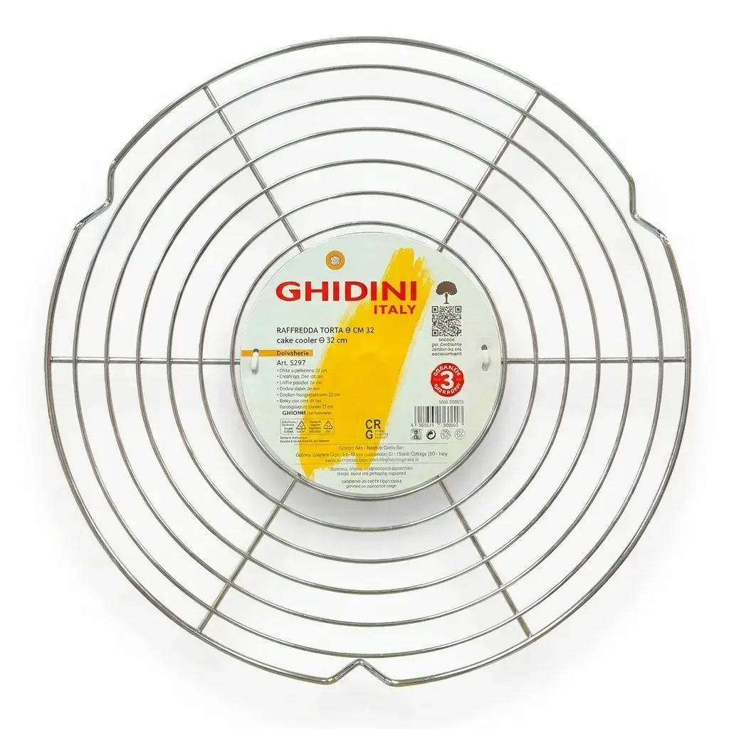 Rejilla Enfriadora De Torta De Acero Inoxidable 32 Cm Ghidini