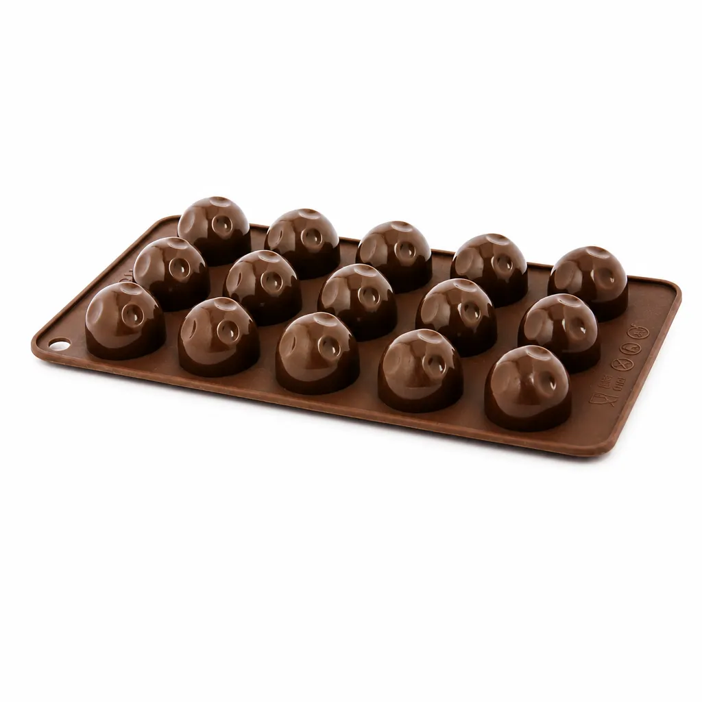 Molde Moon Para Bombones De Chocolate De Silicona 21.5x10.5Cm Ghidini