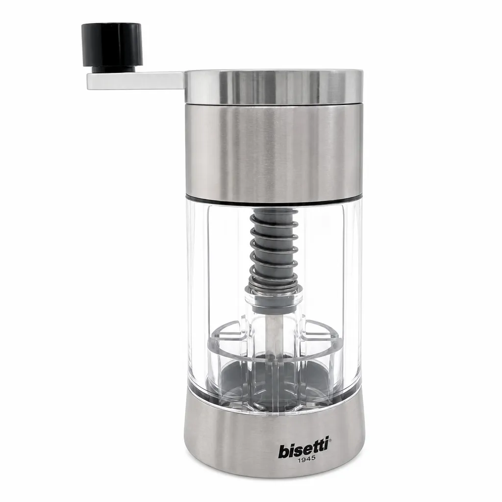 Molinillo De Frutos Secos En Acero Inoxidable Y Acrílico 16 Cm Bisetti
