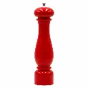 Molino De Pimienta De Madera Rojo Con Engranaje De Cerámica 28.5 Cm Bisetti