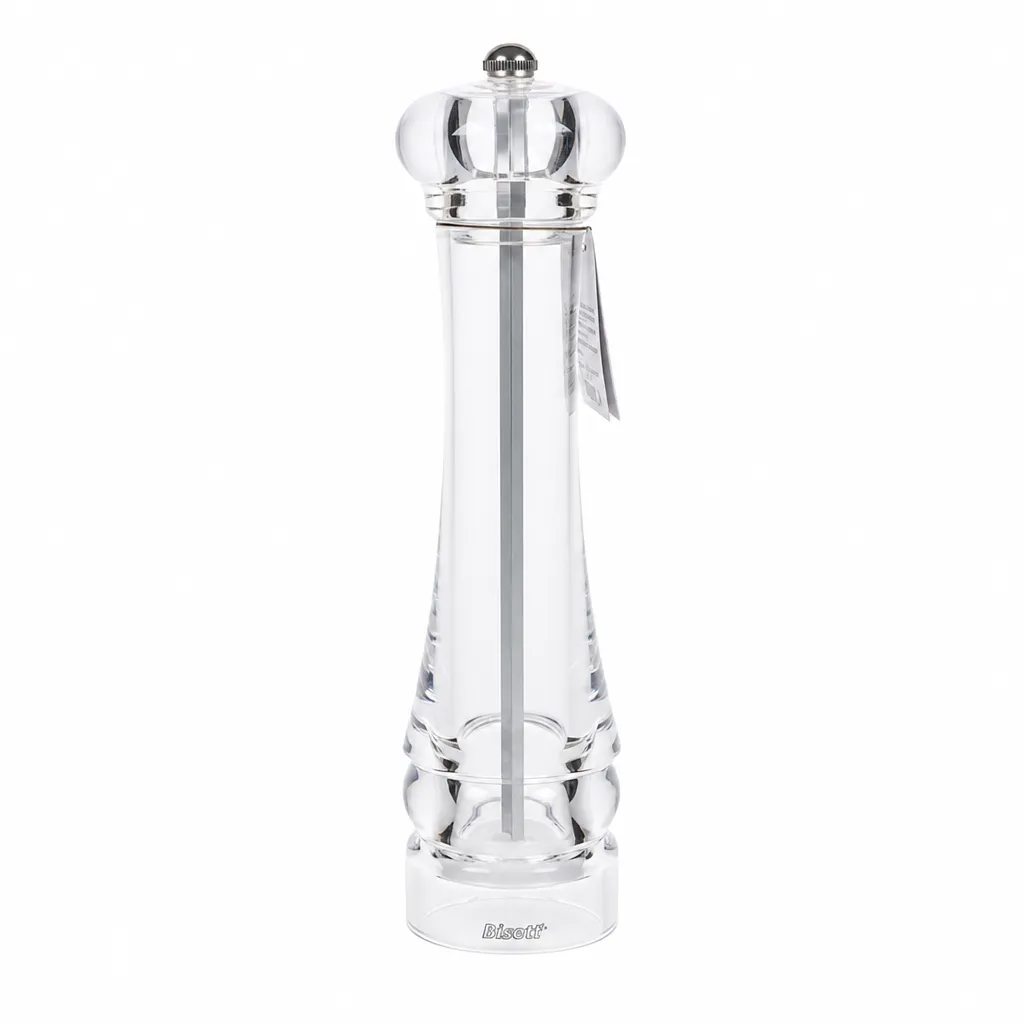 Molinillo De Sal Acrílico Transparente 25 Cm Bisetti
