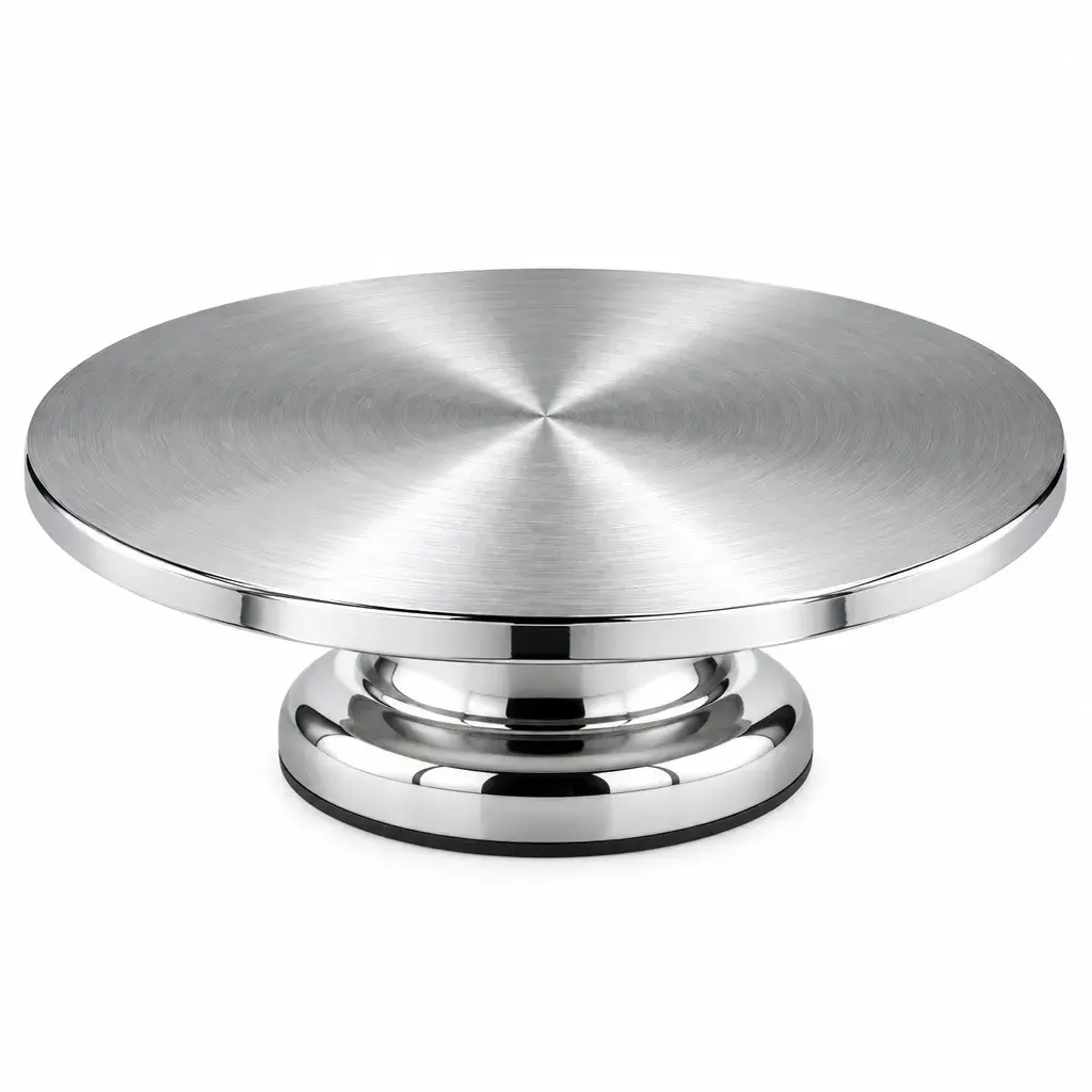 Base Giratoria De Acero Inoxidable 30x11,5x18Cm  