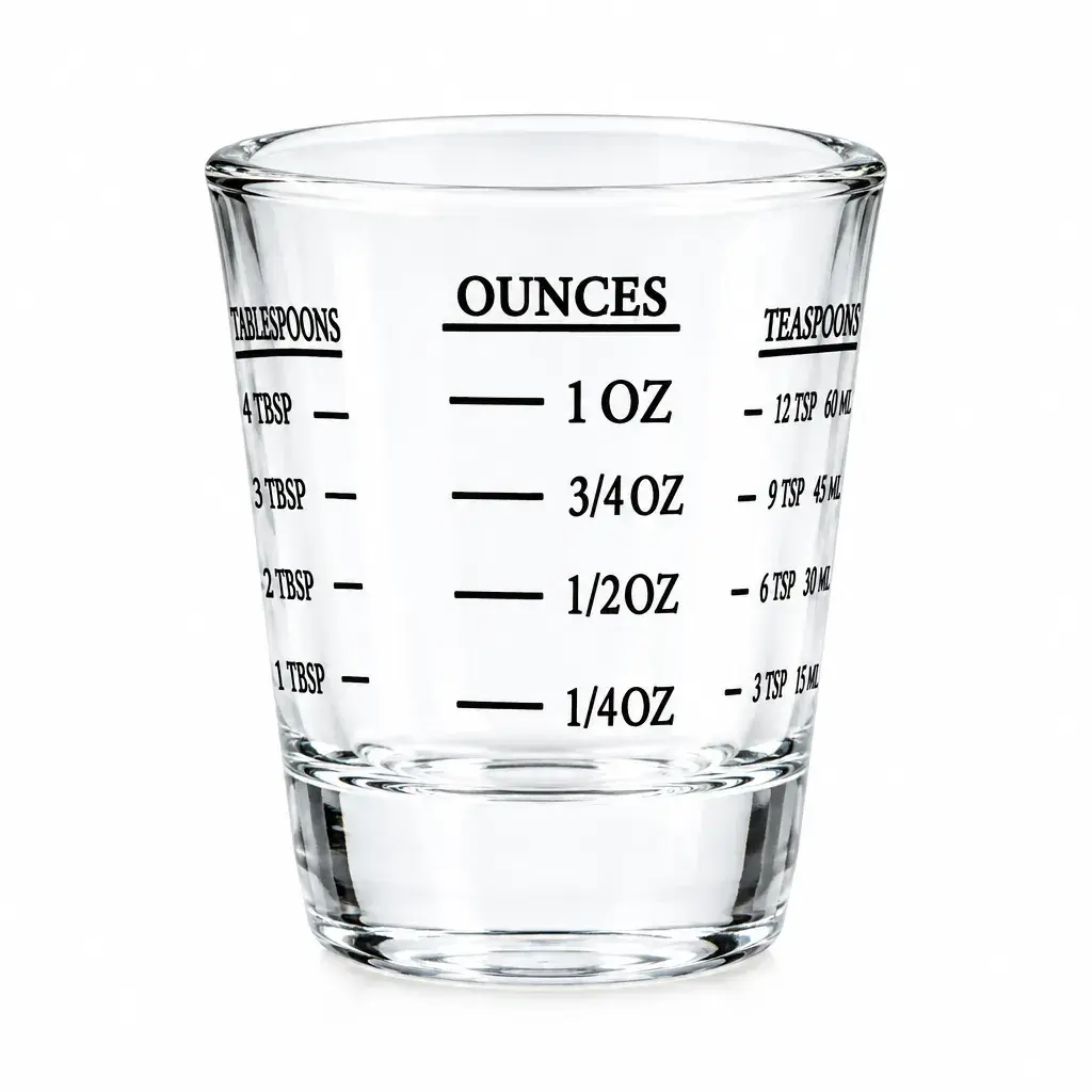 Vaso Medidor De Vidrio 1Oz 300Ml 