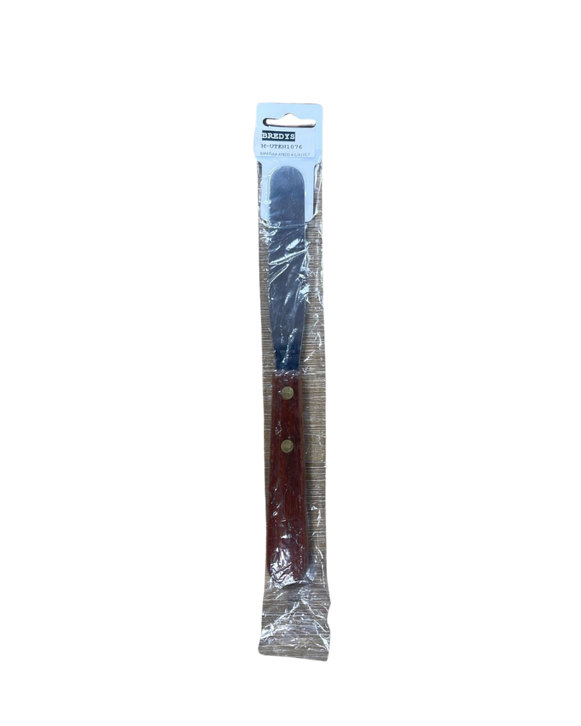 ESPATULA ATECO DE ACERO INOXIDABLE CON MANGO DE MADERA  4,1 X 4 X 10,7 CM CHOICE