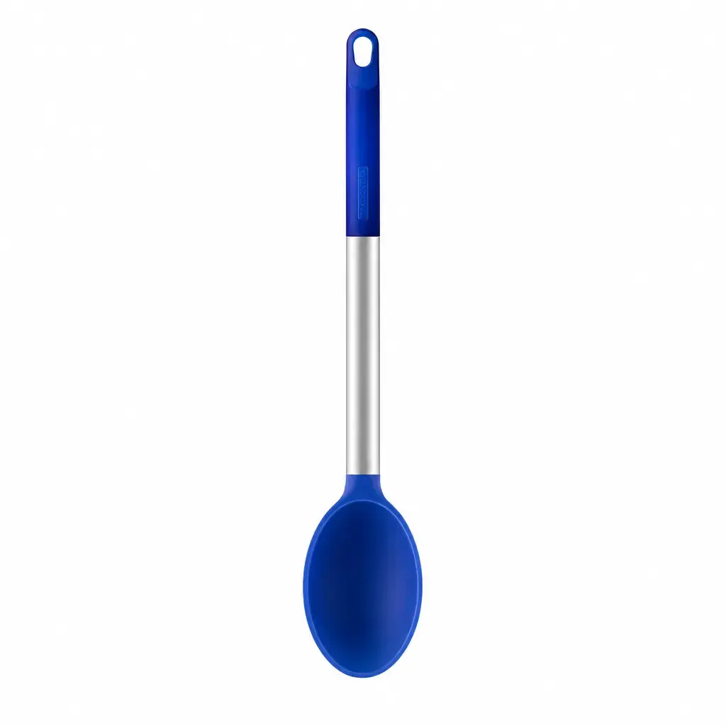 Cuchara De Silicona Azul 33Cm Solid 