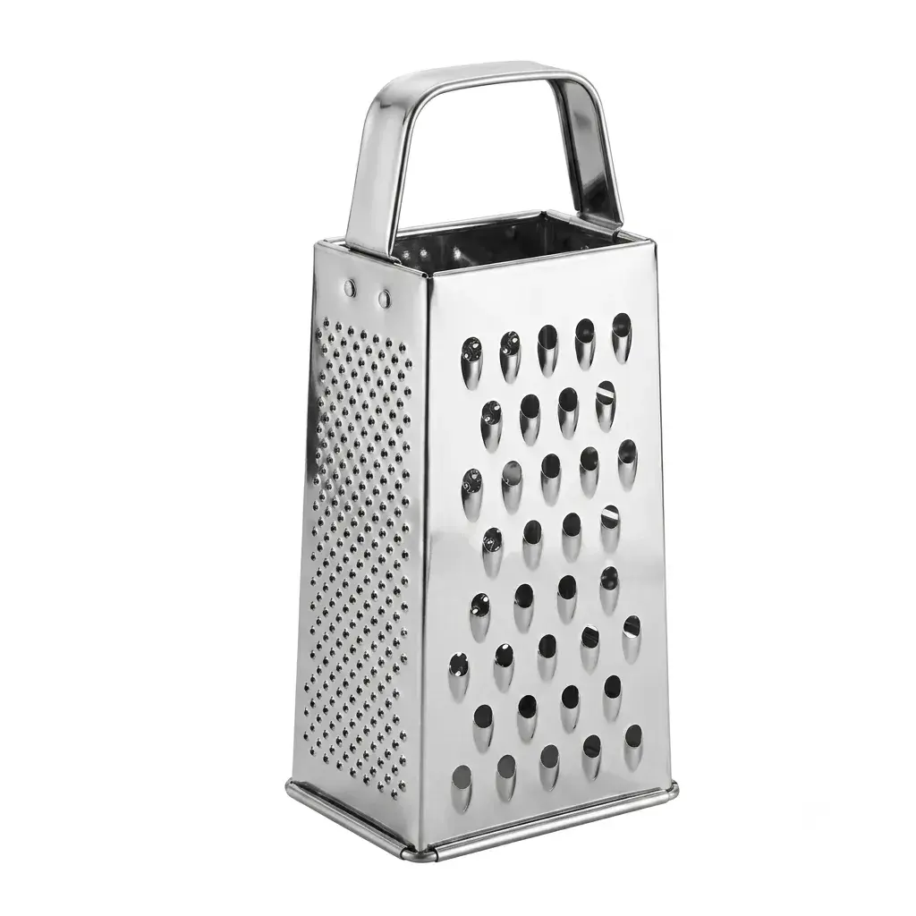 Rallador Multiusos Con 4 Caras De Acero Inoxidable 20,5x7,5x5Cm Kitchen Mate