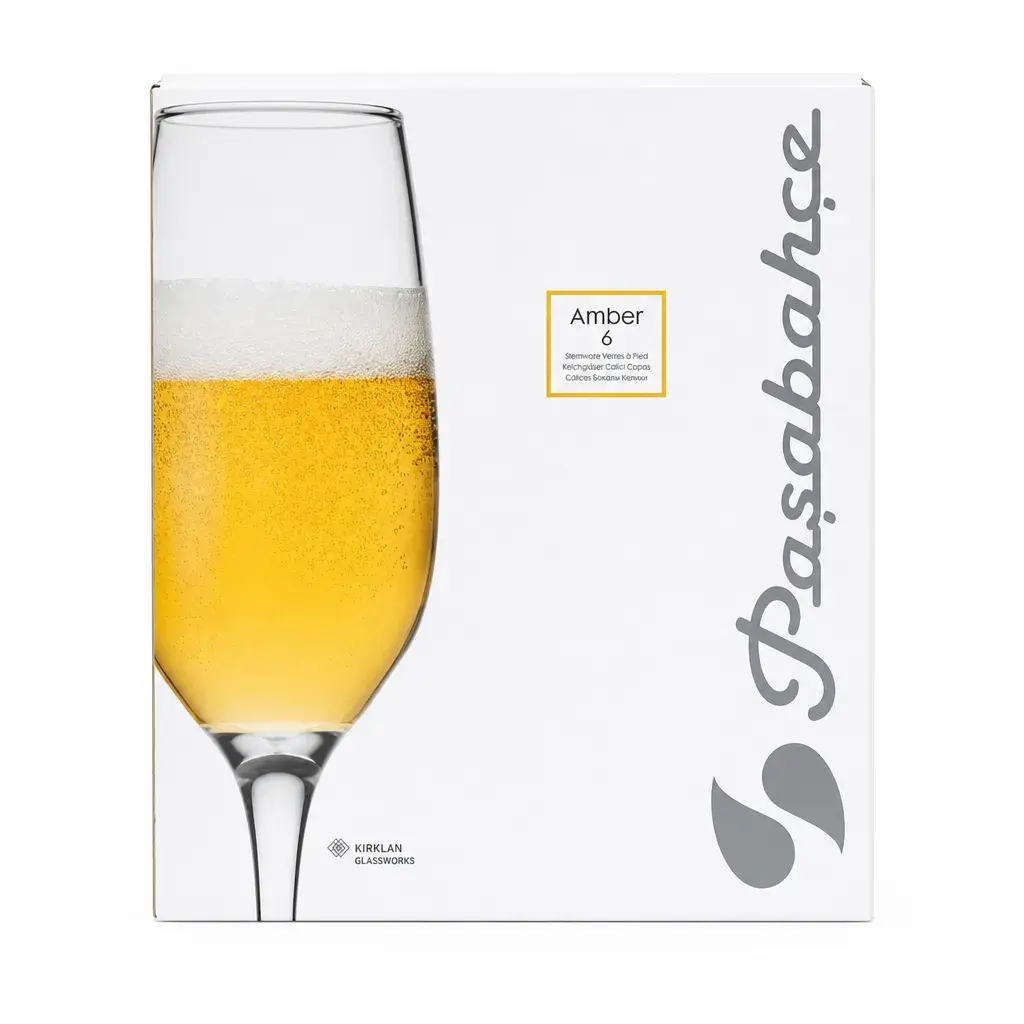 Set De 6 Copas Amber Para Champangne 7Oz  207Ml Pasabahce