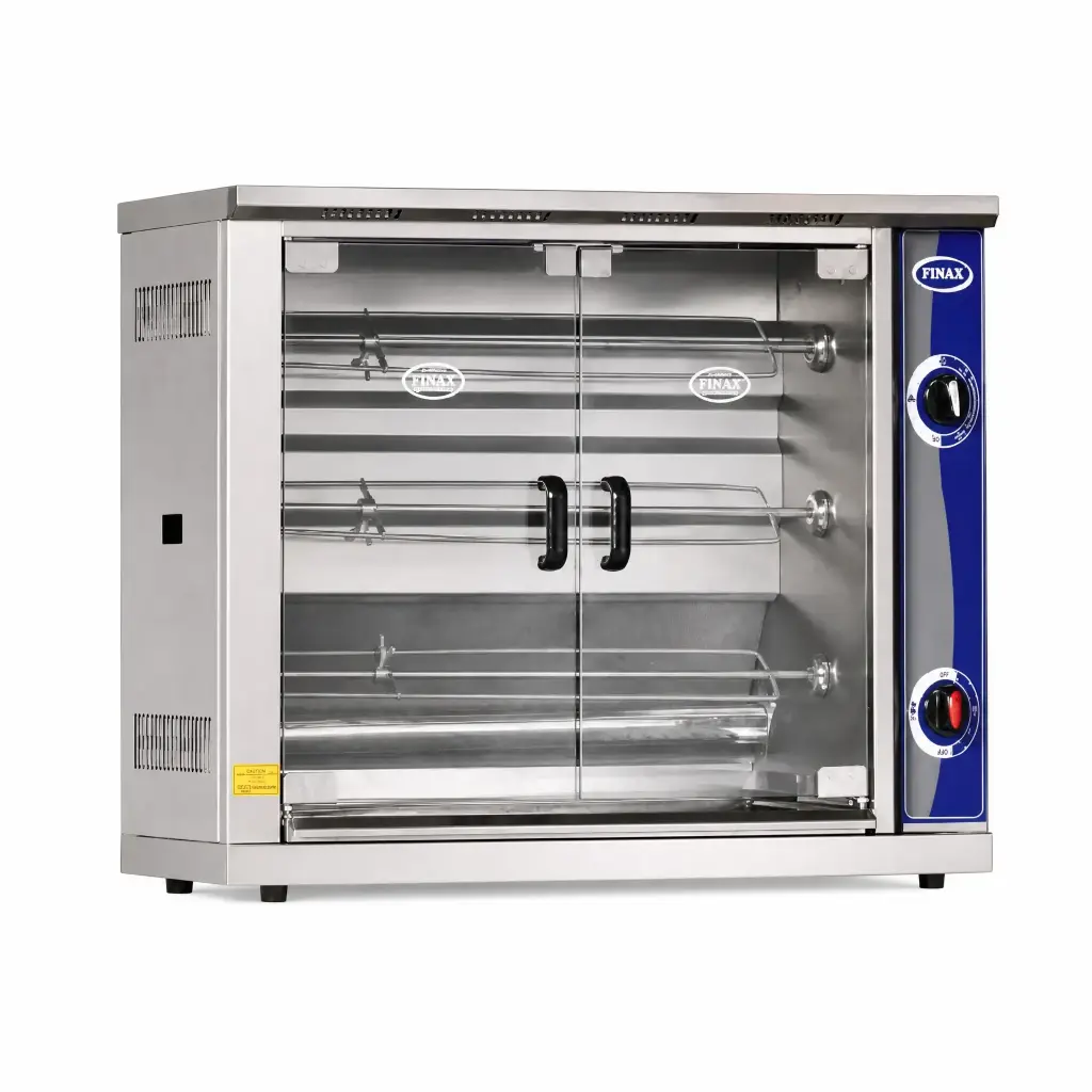 Asador De 15 Pollos A Gas En Acero Inoxidable 104x50x76Cm Pimak