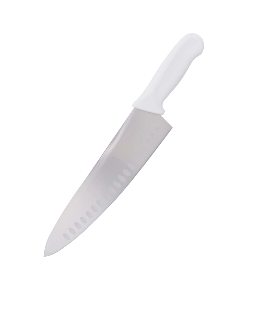 Cuchillo Carnicero De Acero Inoxidable Con Mango Blanco 25Cm Prochef