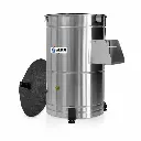 Pelador De Papas Industrial De Acero Inoxidable 10Kg 72X58X48Cm Senzani
