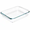 Bandeja Rectangular De Vidrio 3 L Alfa Hogar
