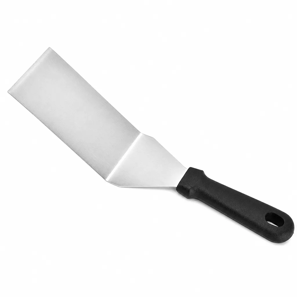 Espátula De Hamburguesa En Acero Inoxidable Con Mango Plástico 30X7 Cm Meital