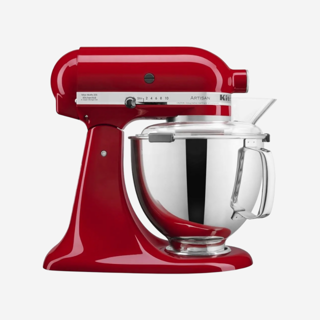 Batidora De Pedestal 11 Velocidades Roja En Acero Inoxidable De 7 L Kitchenaid