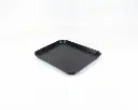 BANDEJA PLASTICA DE FIBRA NEGRA RECTANGULAR 44X34 CM ALFA HOGAR