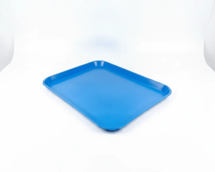BANDEJAS PLÁSTICAS DE FIBRA AZUL RECTANGULAR 44X34 CM ALFA HOGAR