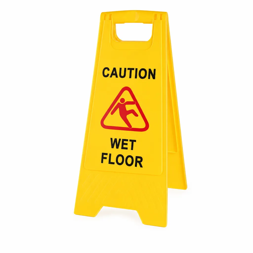 Señal De Precaución De Plástico 20X30X60 Cm Home Clear 