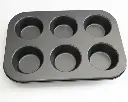 BANDEJA PARA PONQUE 6UND CON ANTIADHERENTE DE ACERO AL CARBONO 32x21.5x3CM ALFA HOGAR