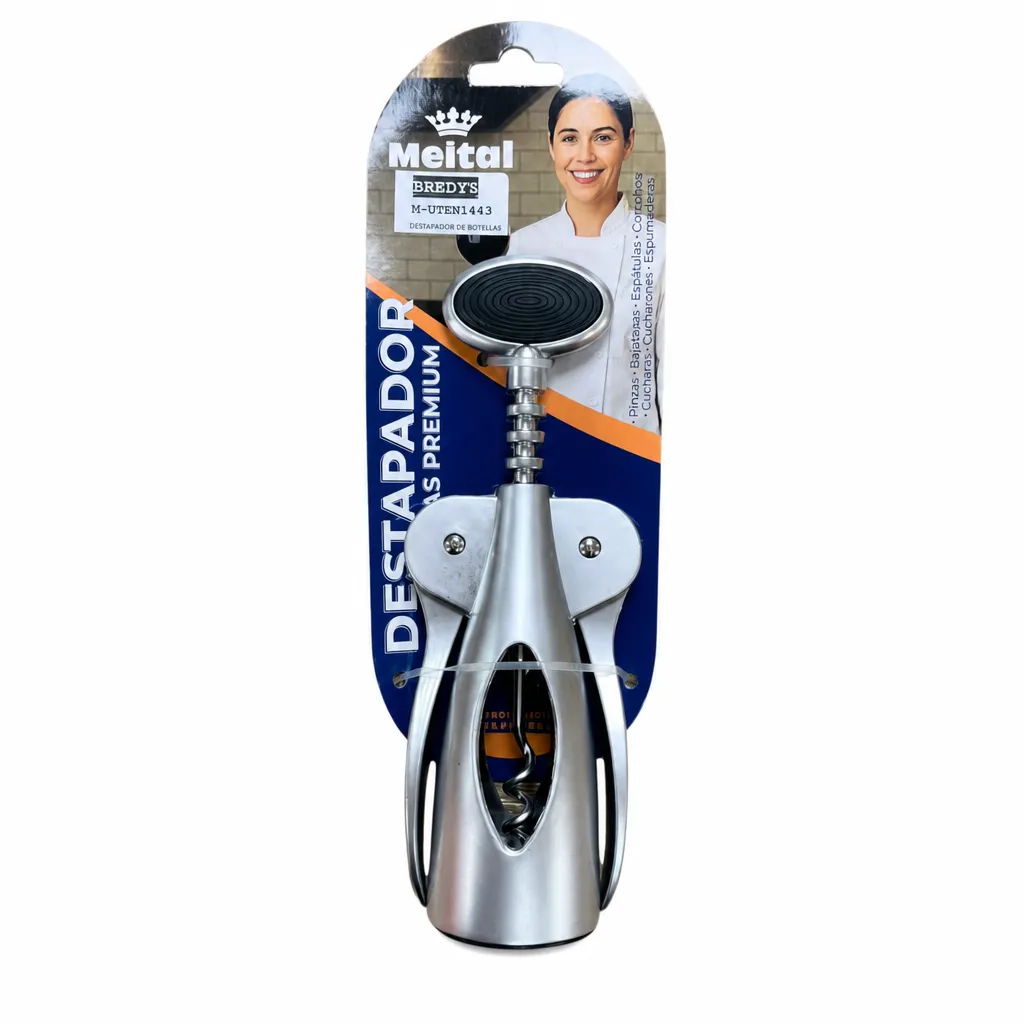 Destapador De Botellas Premium De Acero Inoxidable 14,5 Cm Meital