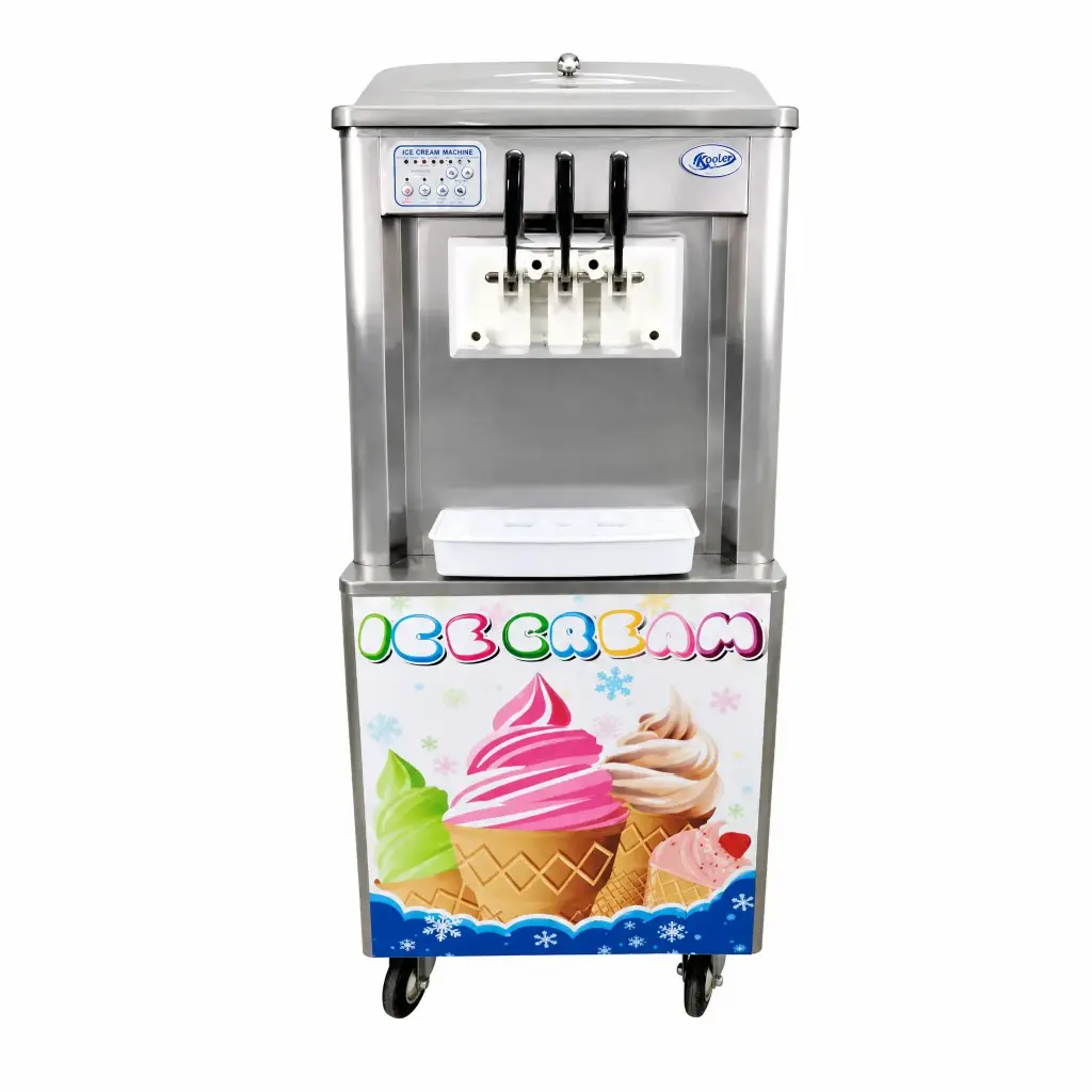 Maquina de Helados Soft De Pedestal 2 Sabores Iboia