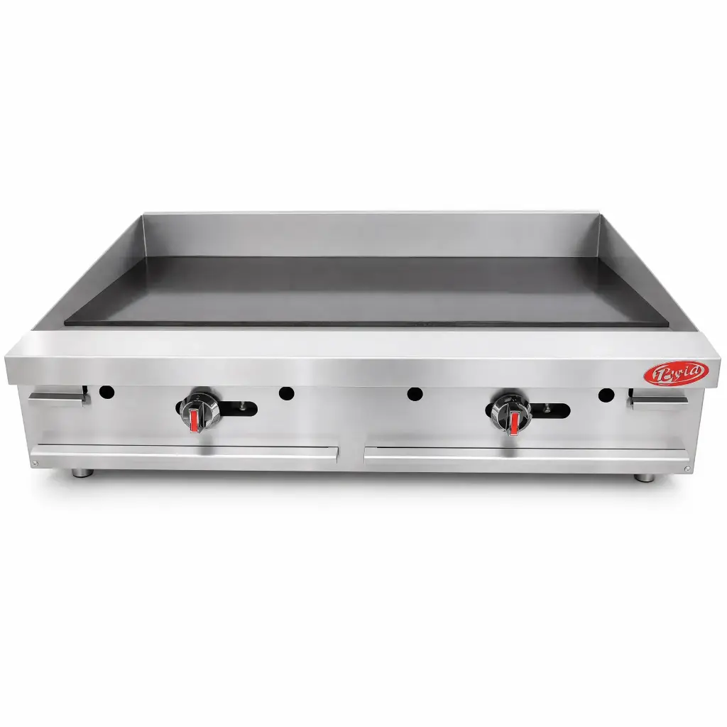 Plancha A Gas De Tope Acero Inoxidable 120x38x84Cm Iboia